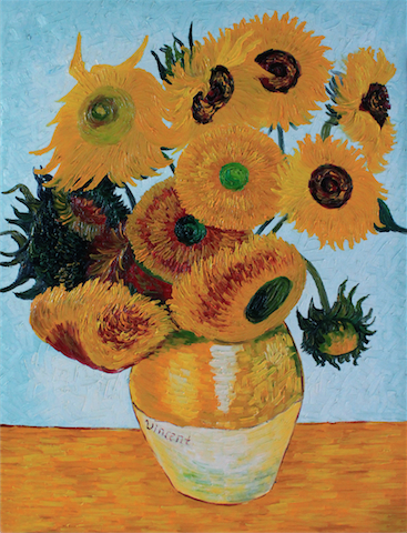 Still Life_Vase with Twelve Sunflowers